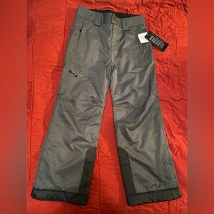 NWT Obermeyer Grey Ski Pants - Prophet Pants - Teen Boys Bottom - Size L